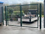 Mesh Double Gates Installed in Bolton Heaton Fold Garden Centre